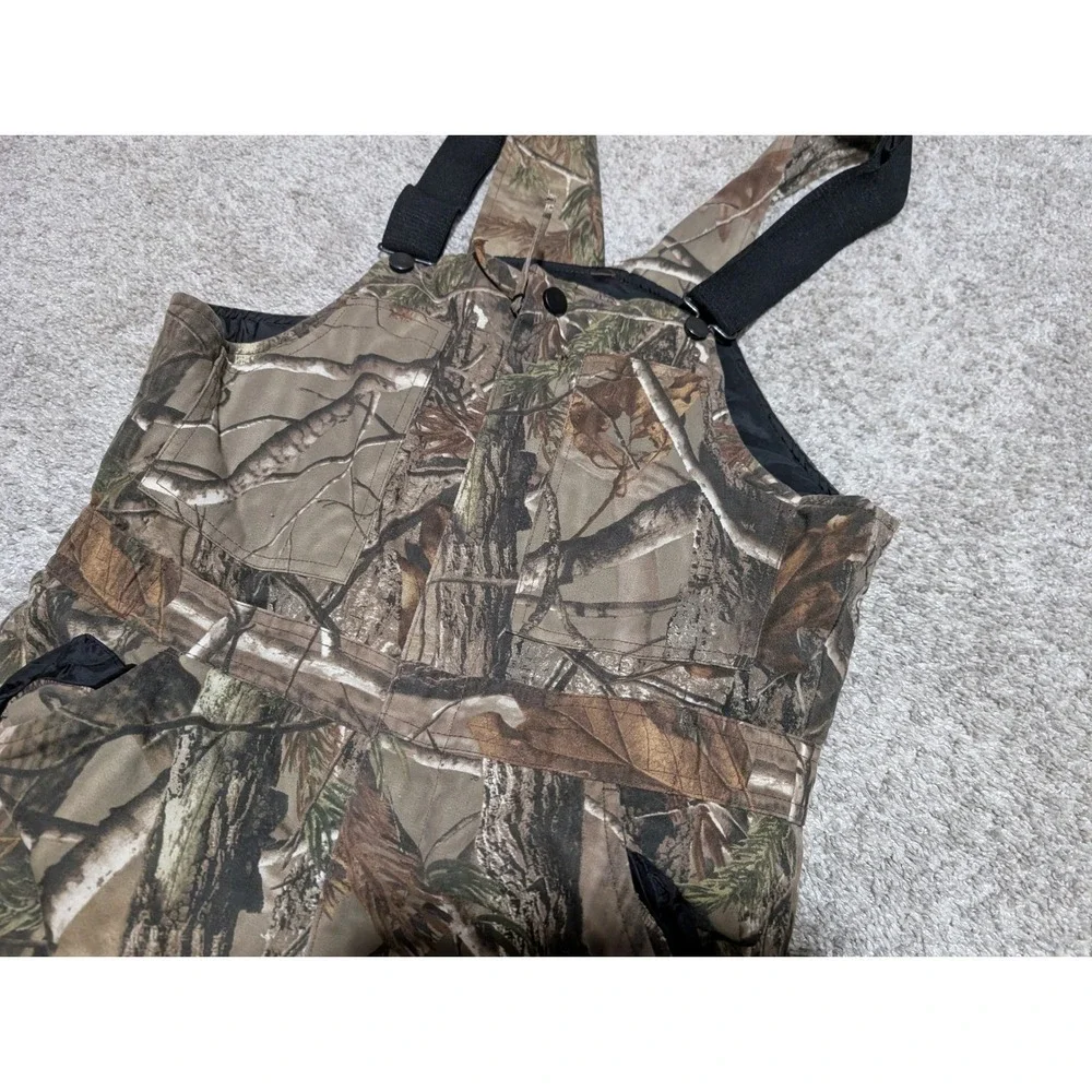 Russell Outdoors Bib Overalls Youth XL Camo Flintlock Insulated Hunting Realtree
